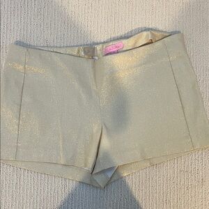 Lilly Pulitzer Gold Shimmer fancy Shorts